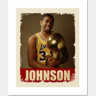 Magic Johnson - NEW RETRO STYLE Posters and Art